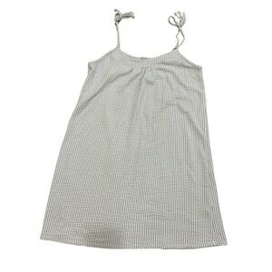 Green Envelope Los Angeles‎ Striped Seersucker Tie Strap Mini Dress Size L
